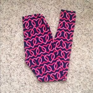 Lularoe heart pattern leggings